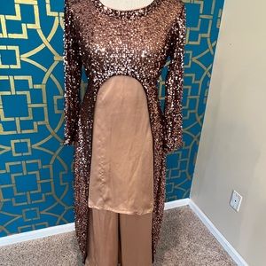 Shimmering party wear